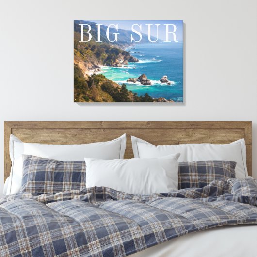 Big Sur Californië kust Canvas Afdruk (Insitu (Slaapkamer))