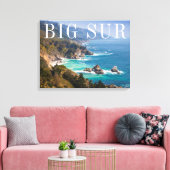 Big Sur Californië kust Canvas Afdruk (Insitu (Woonkamer))