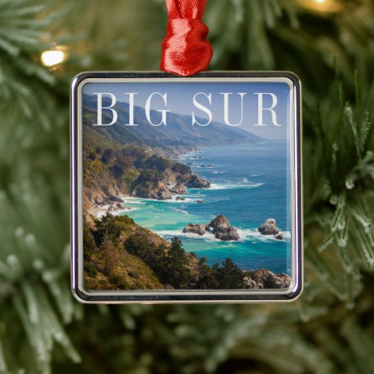 Big Sur Californië kust Metalen Ornament (Boom)