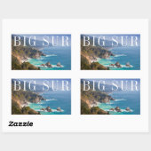 Big Sur Californië kust Rechthoekige Sticker (Vel)