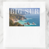 Big Sur Californië kust Rechthoekige Sticker (Tas)