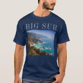 Big Sur Californië kust T-shirt (Voorkant)
