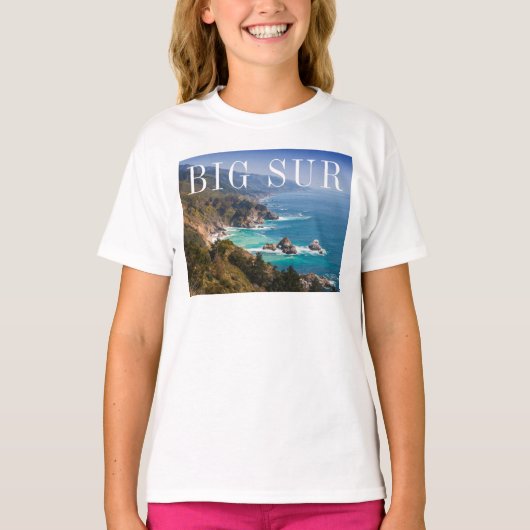 Big Sur Californië kust T-shirt (Voorkant)