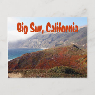 Big Sur, Californië-landschap Briefkaart