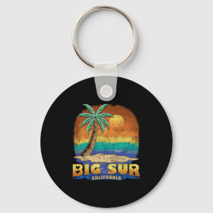 Big Sur Californië Vintage Vervallen Souvenir Sleutelhanger