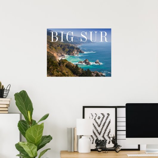 Big Sur Californische kust Poster (Thuiskantoor)