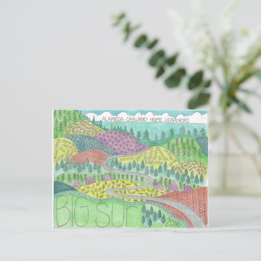 Big Sur Camping Trip 2016 Briefkaart (Staand voorkant)