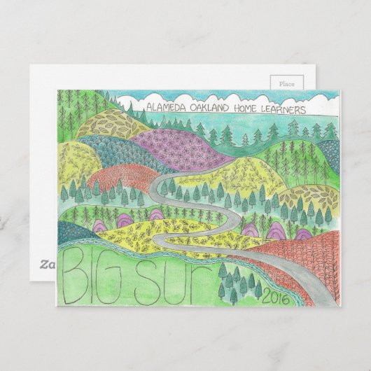 Big Sur Camping Trip 2016 Briefkaart (Voorkant / Achterkant)