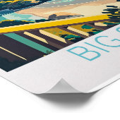 Big Sur Carmel Beach California Travel Poster, Gro Poster (Hoek)