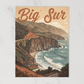  Big Sur: Cliffside Waves Briefkaart