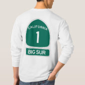 Big Sur - de mooiste kust van Californië! T-shirt (Achterkant)
