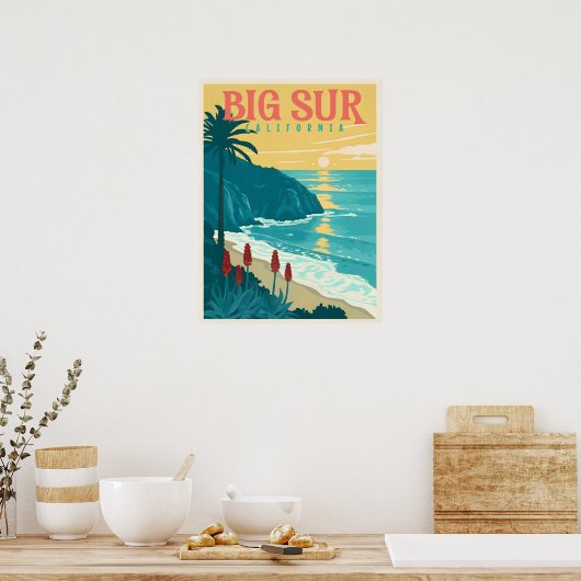 Big Sur - De schoonheid van de Pacifische kust van Poster (Keuken)