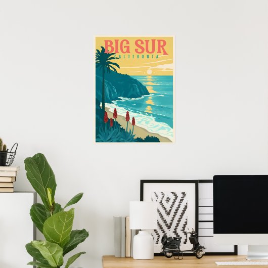 Big Sur - De schoonheid van de Pacifische kust van Poster (Thuiskantoor)