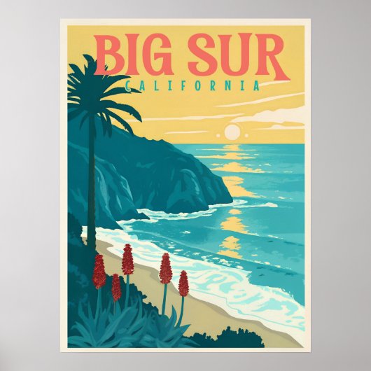 Big Sur - De schoonheid van de Pacifische kust van Poster (Voorkant)