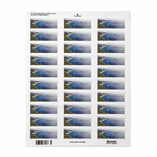 Big Sur Etiket (Full Sheet)