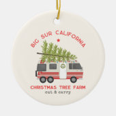 Big Sur Kerstboom Boerderij  RV Camper Keramisch Ornament (Voorkant)