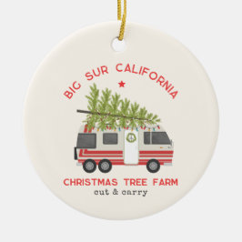 Big Sur Kerstboom Boerderij  RV Camper Keramisch Ornament