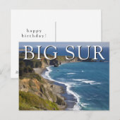 Big Sur Kustlijn | Californië | Gefeliciteerd Briefkaart (Voorkant / Achterkant)