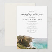 BIG SUR kustlijn Californië Koppels Douche Kaart (Voorkant / Achterkant)