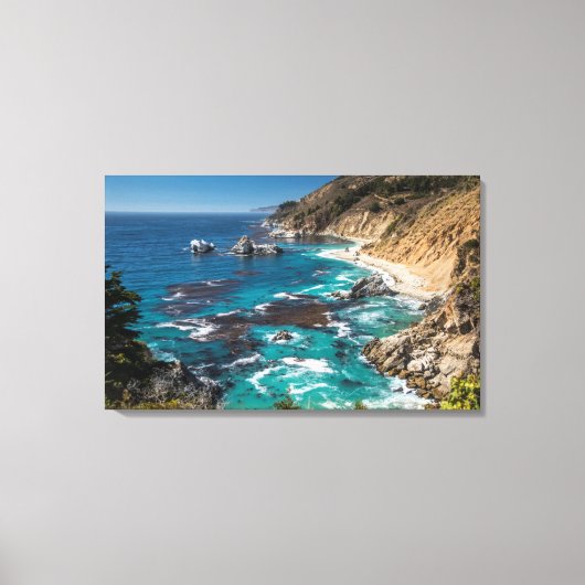 Big Sur-kustlijn,Westkust,Pacifische kust Canvas Afdruk (Voorkant)