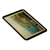 Big Sur Magnet California Vintage Travel Magneet (Rechterzijde)