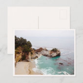 Big Sur Mcway Falls Waterval Foto Briefkaart (Voorkant / Achterkant)