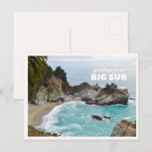 Big Sur McWay Waterfall Pacific Coast Highway Briefkaart (Voorkant / Achterkant)