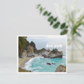 Big Sur McWay Waterval Pacific Coast Highway Briefkaart (Staand voorkant)