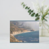 Big Sur Rocky Beach | Blue Beach Song™-Briefkaart Briefkaart (Staand voorkant)