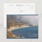 Big Sur Rocky Beach | Blue Beach Song™-Briefkaart Briefkaart (Voorkant / Achterkant)