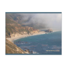Big Sur Rocky Beach | Blue Beach Song™-Briefkaart