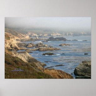 Big Sur Rocky Coast Print - Selecteer uw Lijst