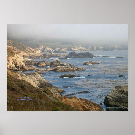Big Sur Rocky Coast Print - Selecteer uw Lijst (Voorkant)
