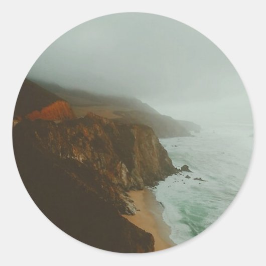 Big Sur Verkennen Ronde Sticker (Voorkant)