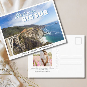 Big Sur Wedding Bixby Save the Date Briefkaart