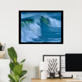 Big Surf Ocean Wave Poster (Thuiskantoor)