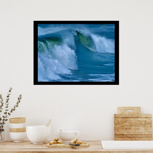 Big Surf Ocean Wave Poster (Keuken)