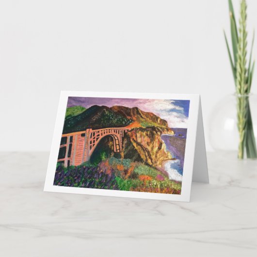 Big Sur's Bixby Bridge-Kaart<Blank Inside> Bedankkaart (Voorkant)