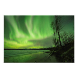 Big Susitna Aurora Foto Afdruk