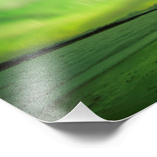 Big Susitna Aurora Foto Afdruk (Hoek)