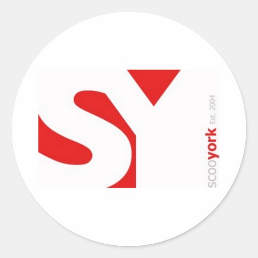 Big SY Ronde Sticker (Voorkant)