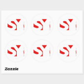 Big SY Ronde Sticker (Vel)