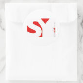 Big SY Ronde Sticker (Tas)