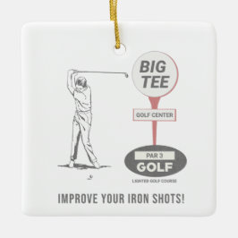Big T-shirt Golf Course La Mirada Keramisch Ornament