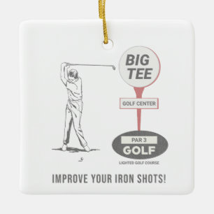 Big T-shirt Golf Course La Mirada Keramisch Ornament