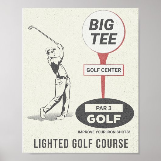 Big T-shirt Golf Course La Mirada Poster (Voorkant)