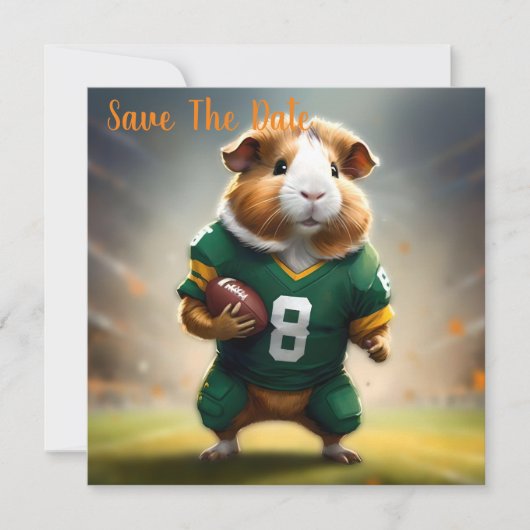Big Talenten Varken: De Cavia Quarterback, Save The Date (Voorkant)