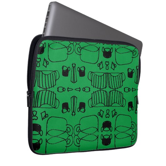 Big Tea serie Laptop Sleeve (Voorkant Rechts)