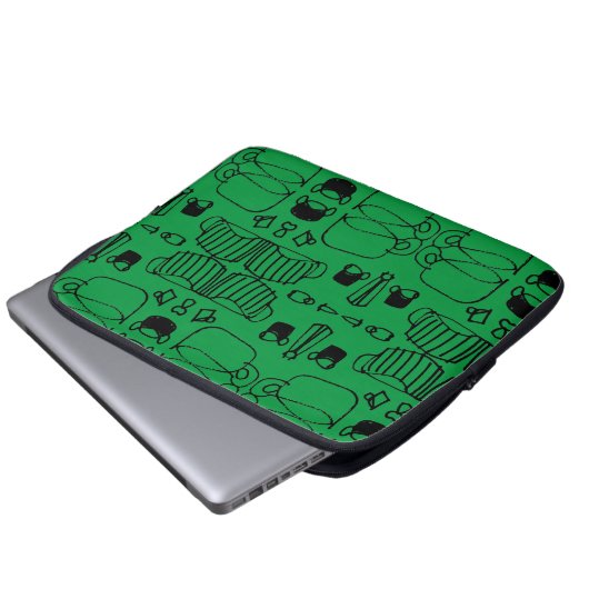 Big Tea serie Laptop Sleeve (Voorkant onderkant)