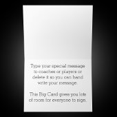 BIG TEAM FOTO-kaart met Jouw tekst ook Kaart